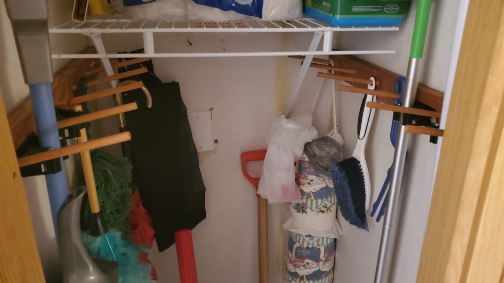 DIY Closet Organizer Using Stuff Laying Around the House