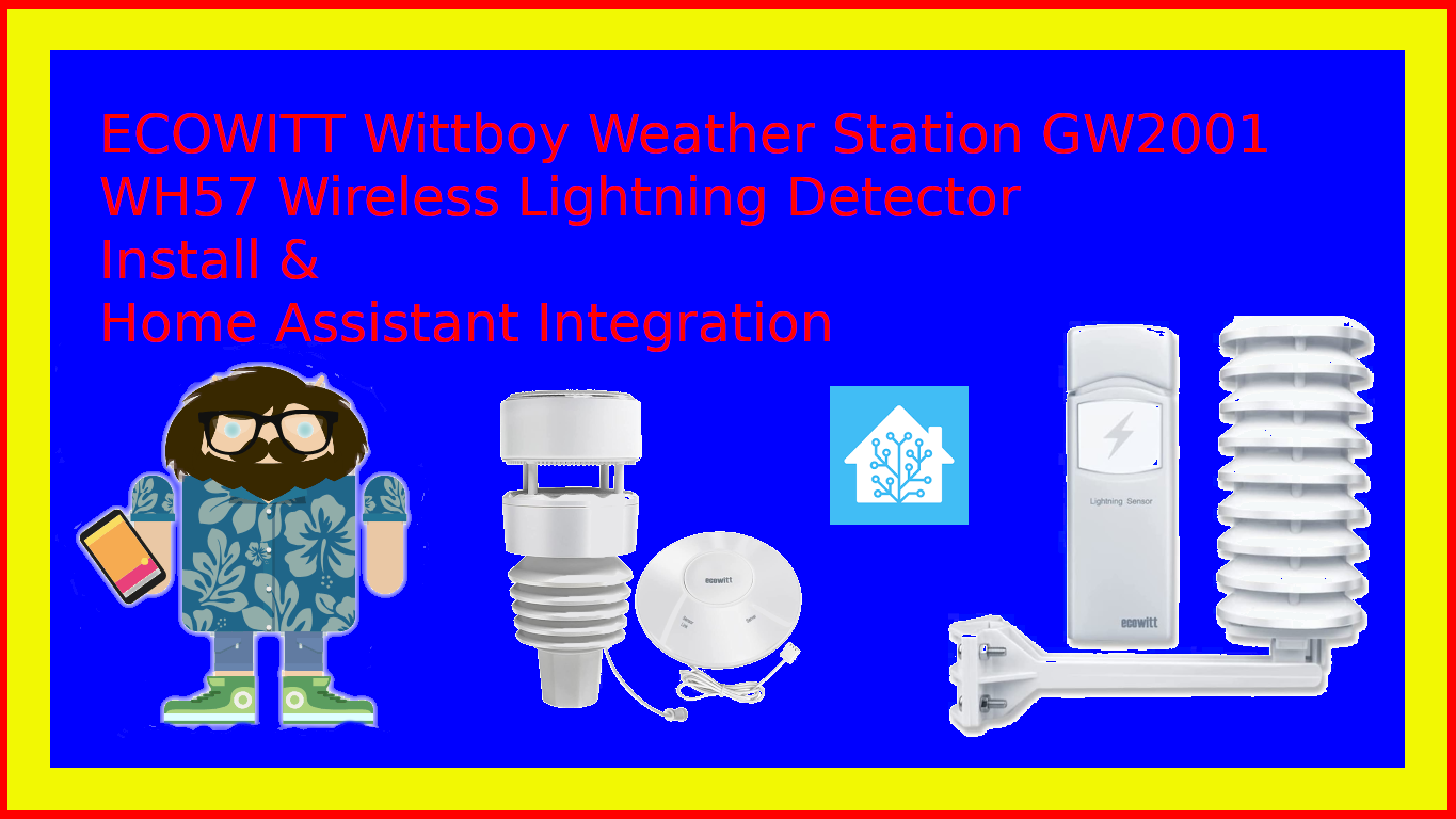 Ecowitt Wittboy Weather Station GW2001 & WH57