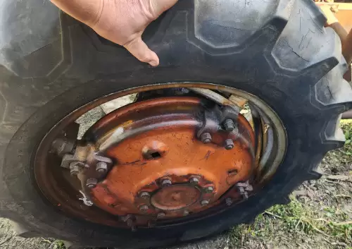 farm tractor tire repair at home